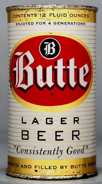Butte Lager Beer Flat Top Can