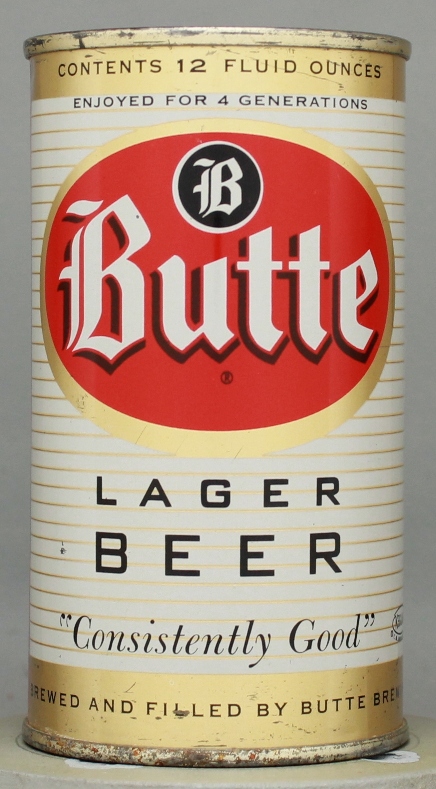 Butte Lager Beer Flat Top Can