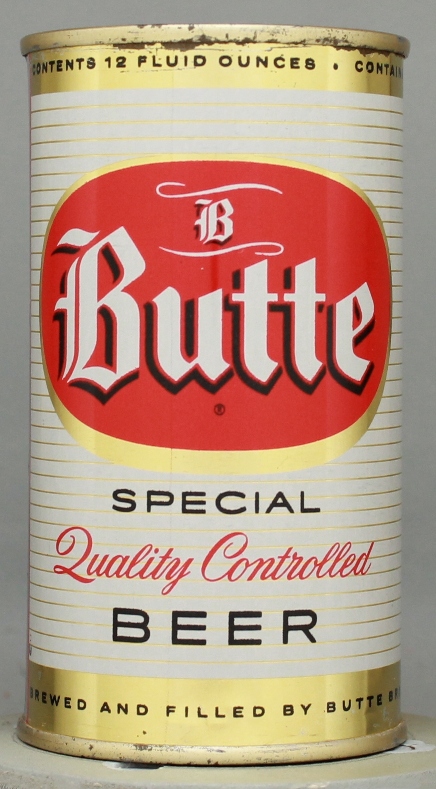 Butte Special Quality Controlled Beer Flat Top Can