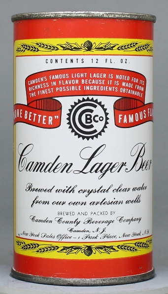 Camden Lager Beer Flat Top Can