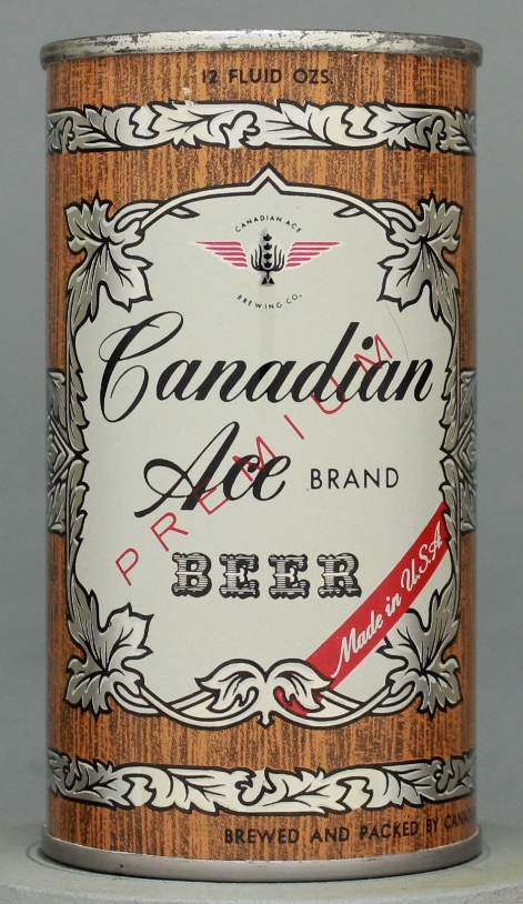 Canadian Ace Premium Beer Flat Top Can
