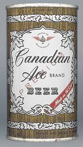Canadian Ace Premium Beer Flat Top Can
