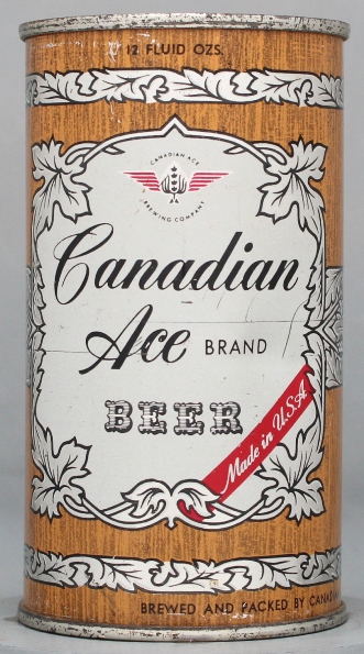 Canadian Ace Brand Beer Flat Top Can