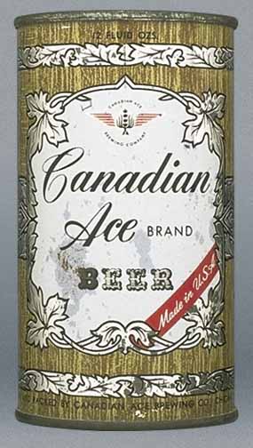 Canadian Ace Brand Beer Flat Top Can