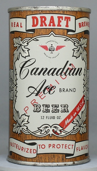 Canadian Ace Premium Draft Flat Top Can