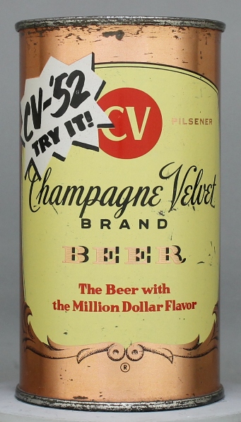 Champagne Velvet Brand Beer Flat Top Can
