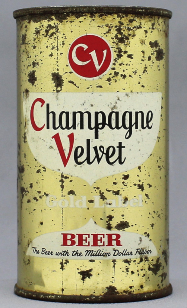 Champagne Velvet Gold Label Beer Flat Top Can