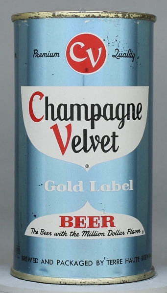 Champagne Velvet Gold Label Beer Flat Top Can
