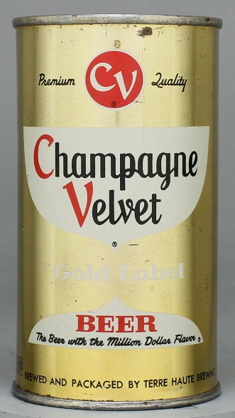 Champagne Velvet Gold Label Beer Flat Top Can