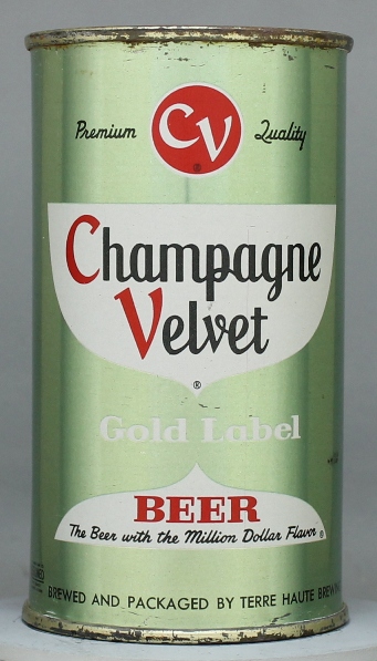 Champagne Velvet Gold Label Beer Flat Top Can