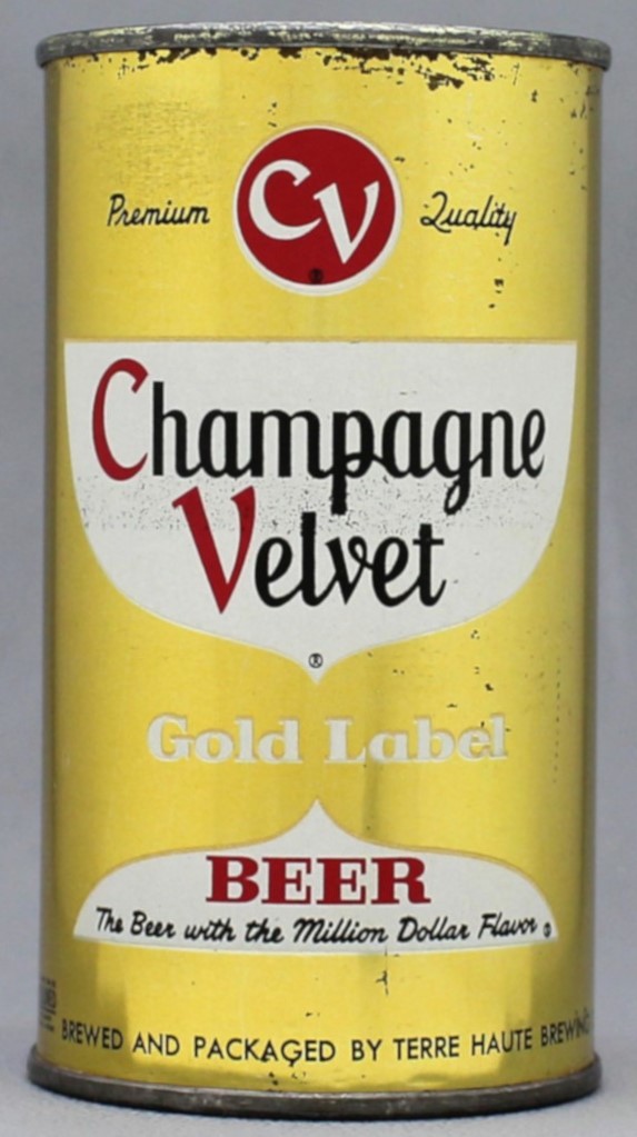 Champagne Velvet Br. Gold Label Beer Flat Top Can