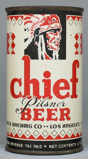 Chief Pilsner Beer Flat Top Can