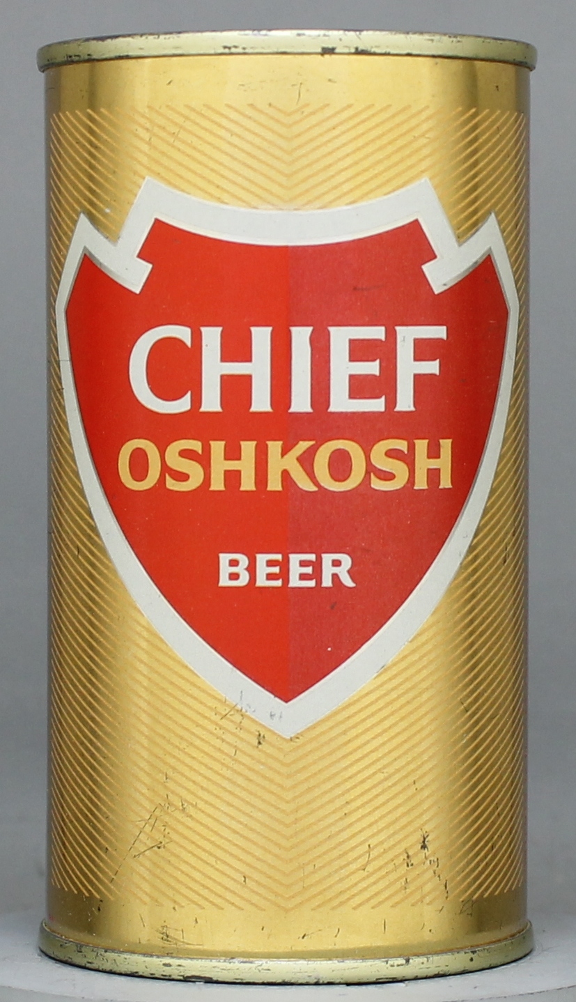 Chief Oshkosh Beer Flat Top Can