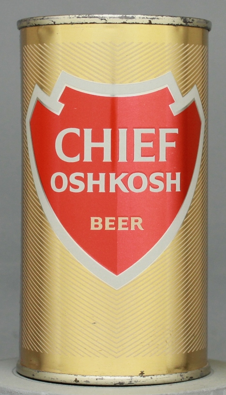 Chief Oshkosh Beer Flat Top Can