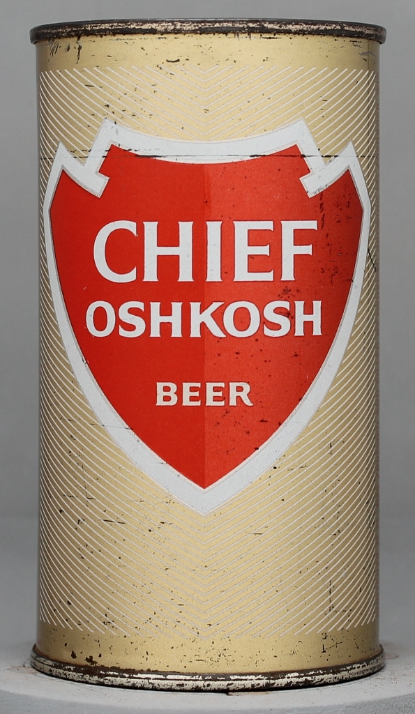 Chief Oshkosh Beer Flat Top Can