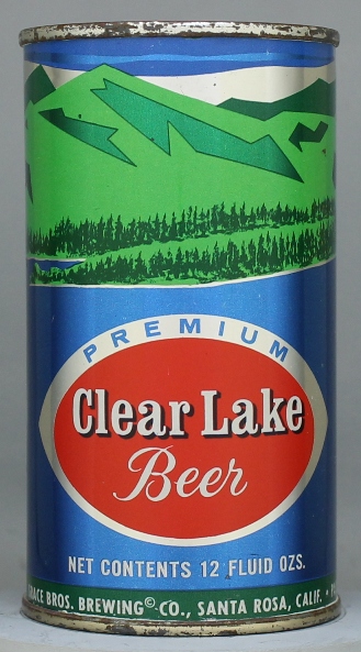 Clear Lake Premium Beer Flat Top Can