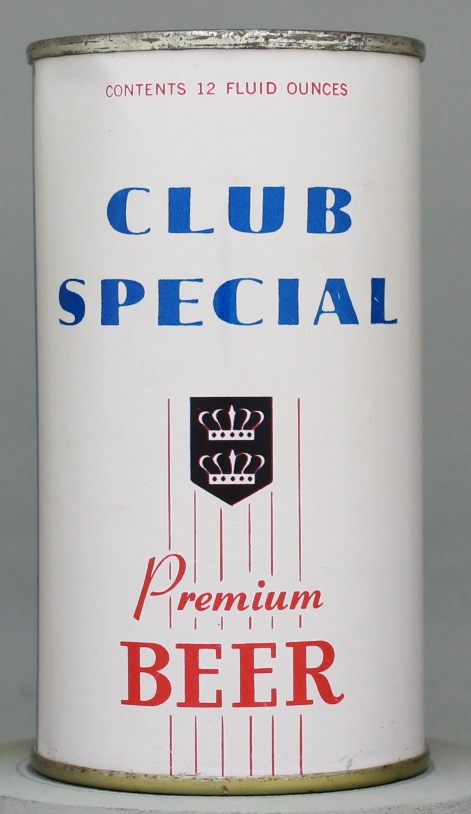 Club Special Premium Beer Flat Top Can