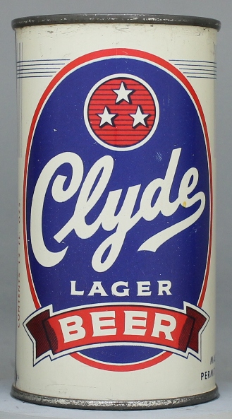 Clyde Lager Beer Flat Top Can