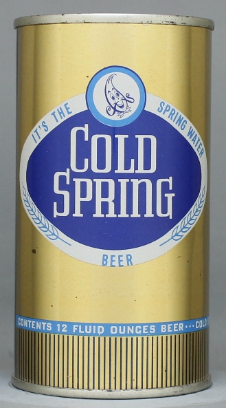 Cold Spring Beer Flat Top Can