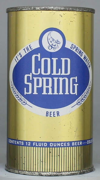 Cold Spring Beer Flat Top Can