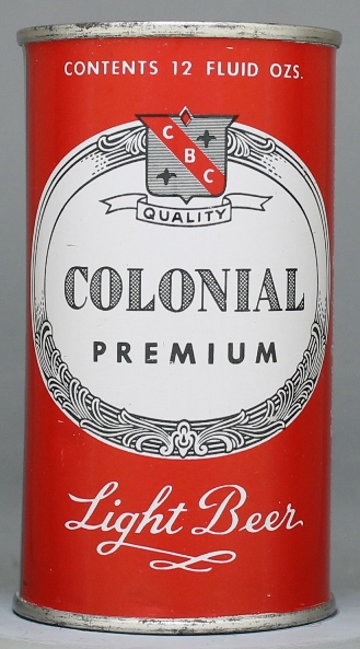 Colonial Premium Light Beer Flat Top Can