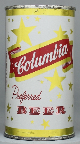 Columbia Preferred Beer Flat Top Can
