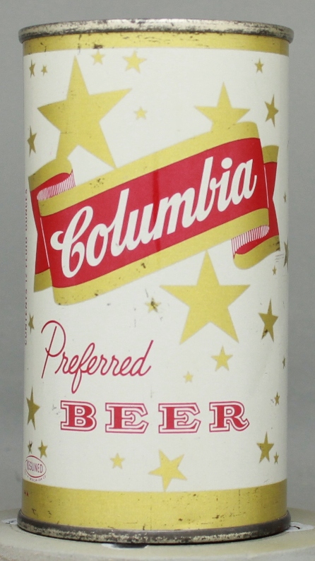 Columbia Preferred Beer Flat Top Can