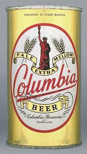 Columbia Beer Flat Top Can