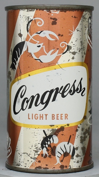 Congress Light Beer Flat Top Can