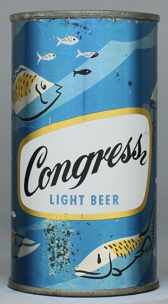 Congress Light Beer Flat Top Can