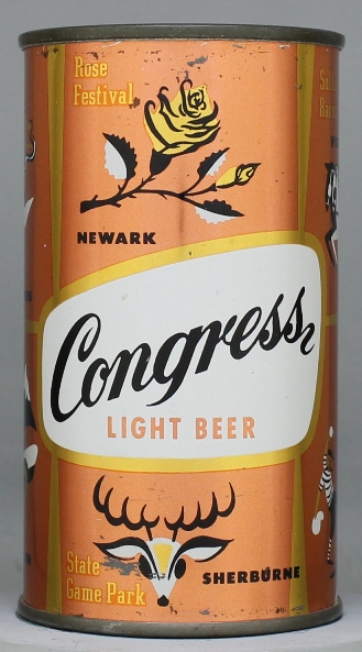Congress Light Beer Flat Top Can