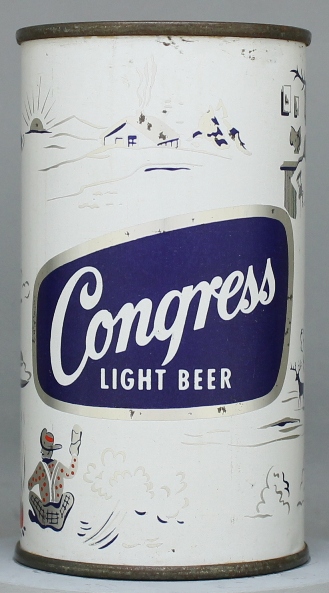 Congress Light Beer Flat Top Can