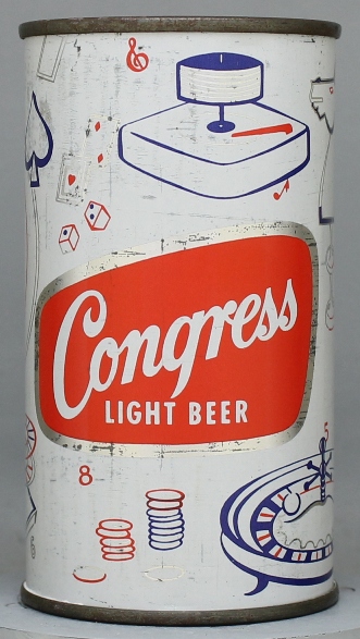 Congress Light Beer Flat Top Can