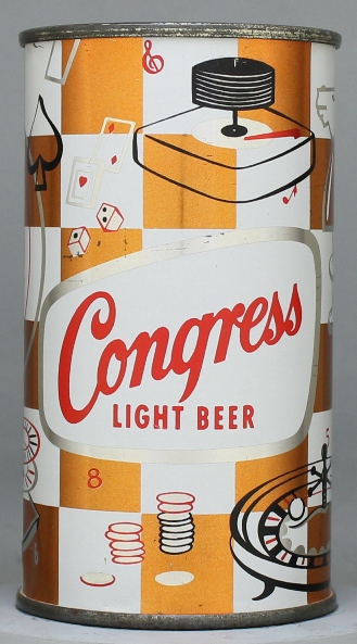 Congress Light Beer Flat Top Can
