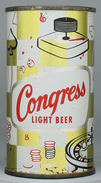 Congress Light Beer Flat Top Can