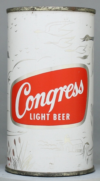 Congress Light Beer Flat Top Can