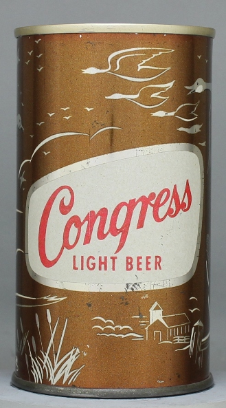 Congress Light Beer Flat Top Can