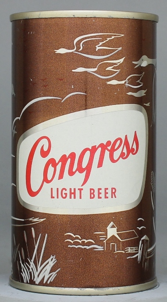 Congress Light Beer Flat Top Can