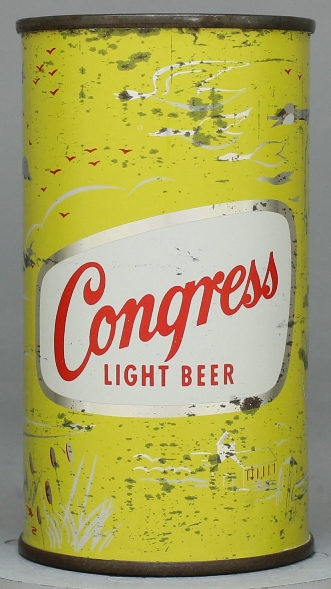 Congress Light Beer Flat Top Can