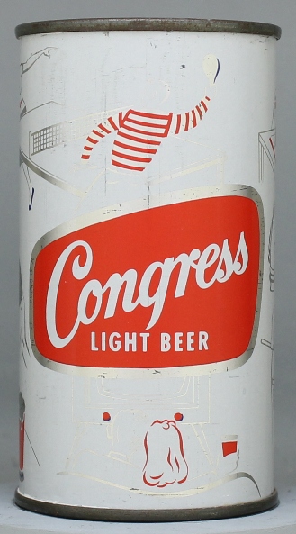 Congress Light Beer Flat Top Can
