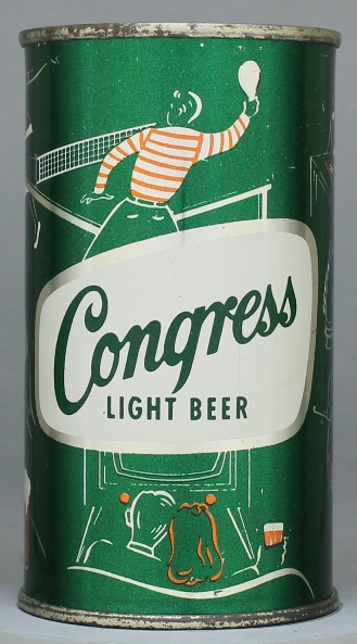 Congress Light Beer Flat Top Can