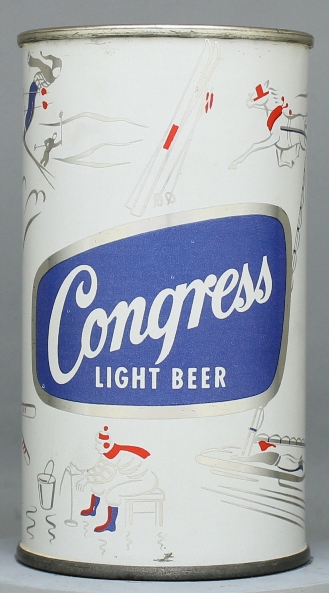 Congress Light Beer Flat Top Can