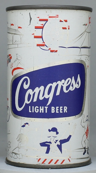 Congress Light Beer Flat Top Can