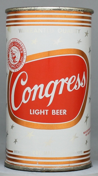 Congress Light Beer Flat Top Can