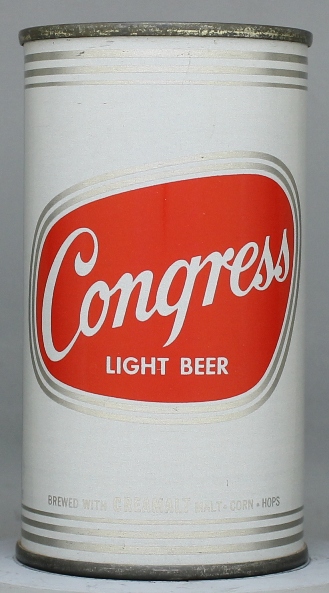 Congress Light Beer Flat Top Can