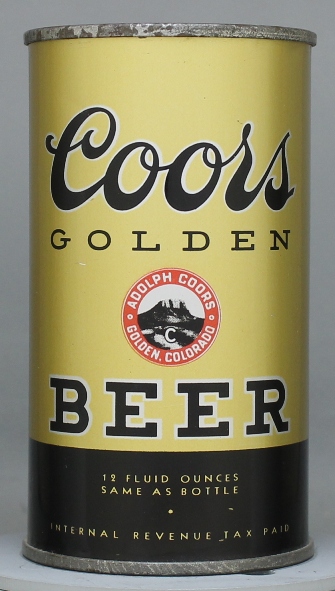 Coors Golden Beer Flat Top Can