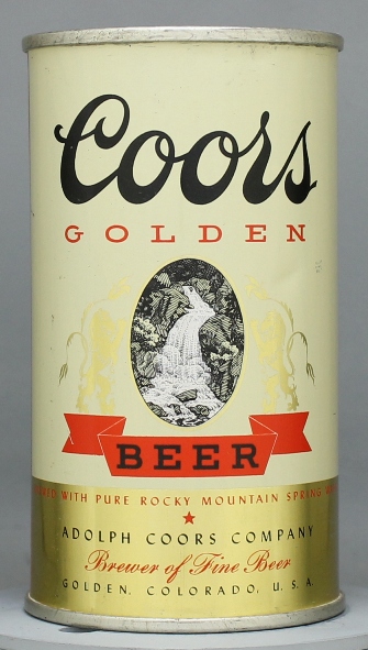 Coors Golden Beer Flat Top Can