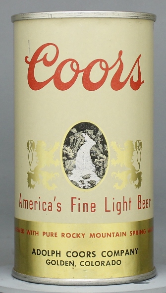 Coors Beer Flat Top Can