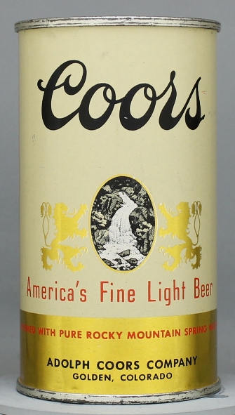 Coors Beer Flat Top Can