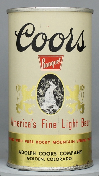 Coors Beer Flat Top Can